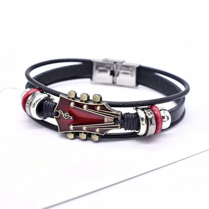 Guitarista - Pulsera De Cuero Para Guitarra