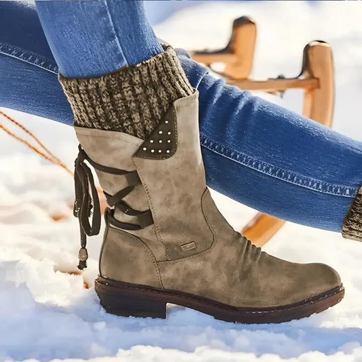 Aloisia - Botines Retro Para La Nieve