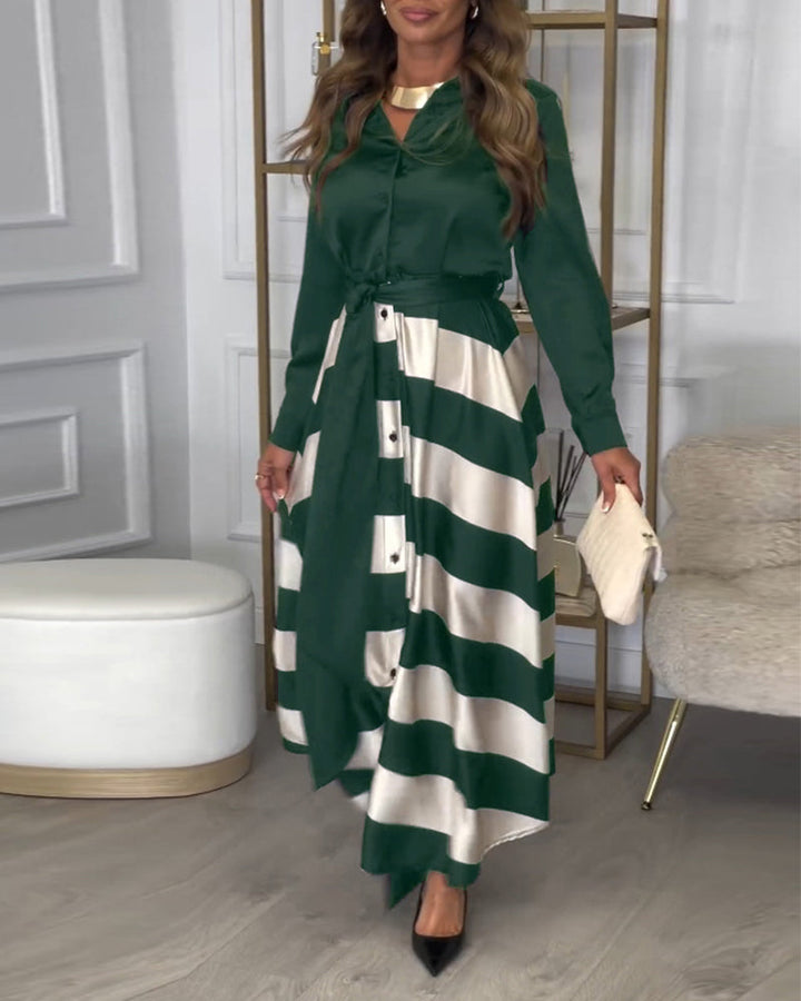 Sophie - Vestido Elegante A Rayas
