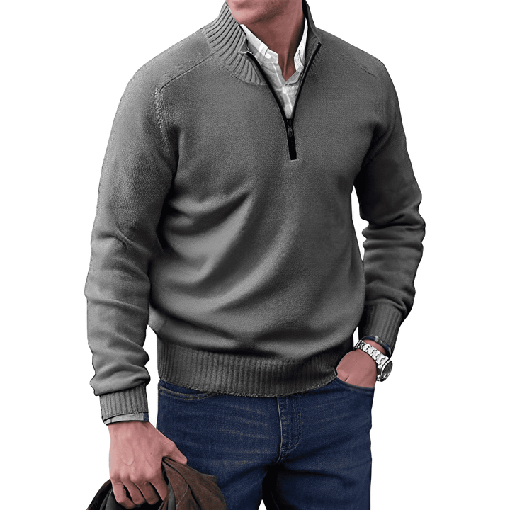 Gibson - Elegante Jersey De Cachemira Con Cremallera