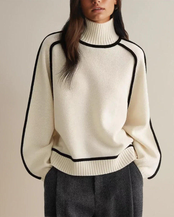 Karina - Elegante Jersey De Cuello Alto