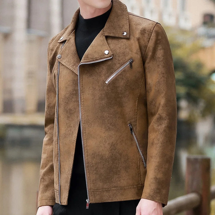 Zeke - Chaqueta de Piel con Forro Polar