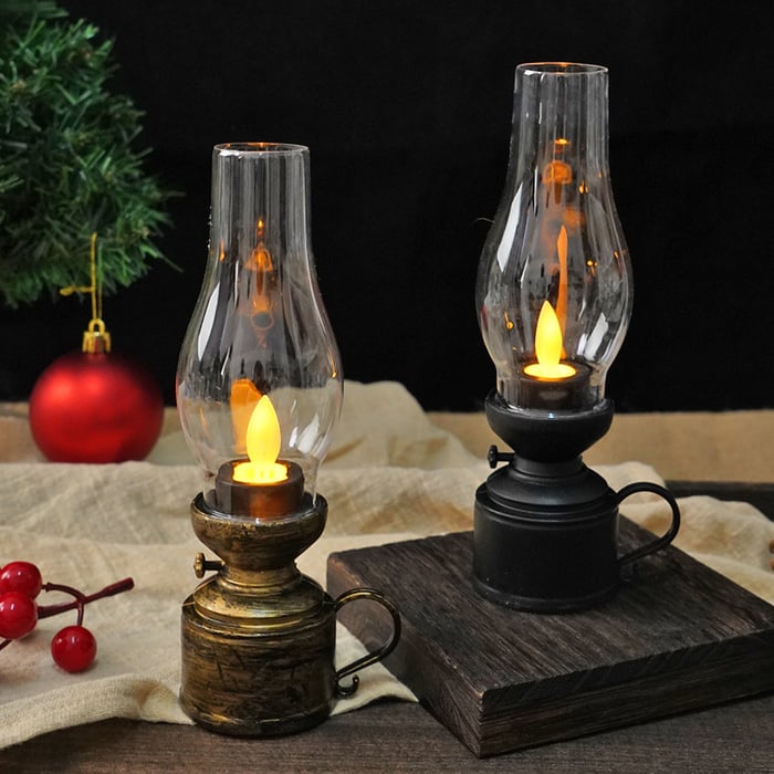 CandleLitght - LED Lámpara De Gueroseno De La Vendimia Vela de Oscilación Electrónica