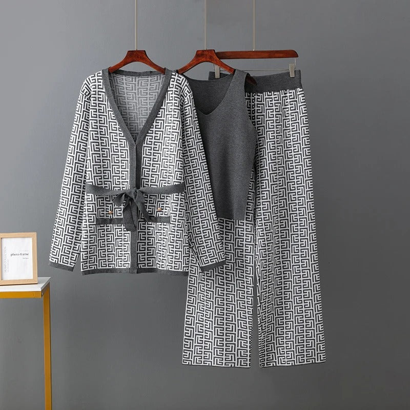 Jill - Trajes De Tres Piezas Con Jersey