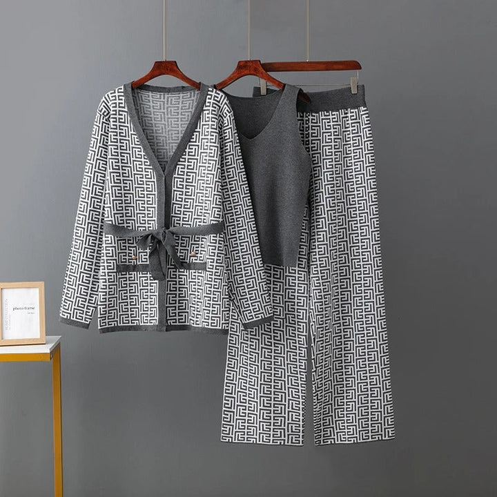 Jill - Trajes De Tres Piezas Con Jersey
