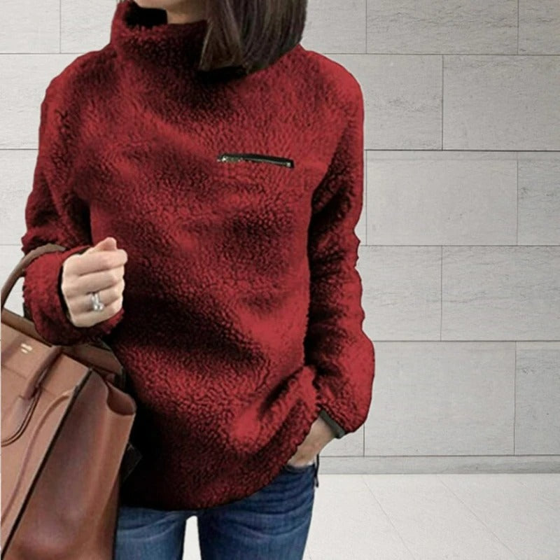 Yesenia -  Jersey de Cuello alto de Invierno Cupersuave y Cómodo