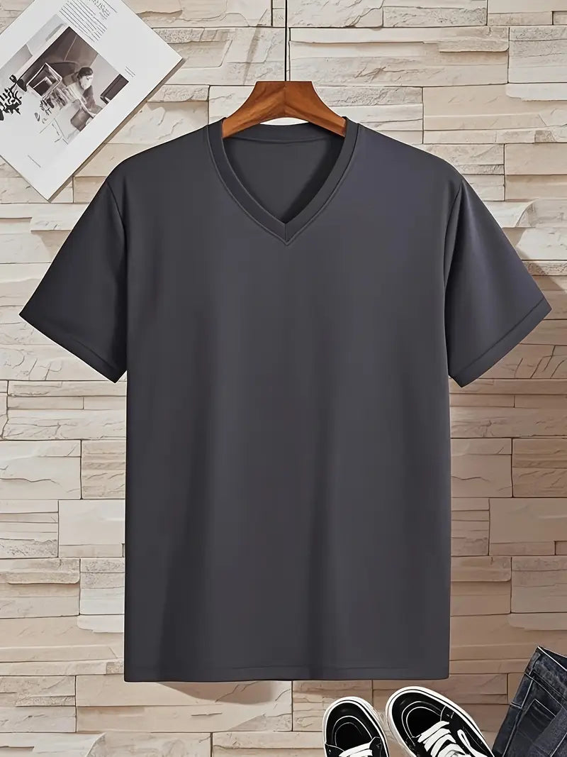 Fraga - Camiseta Elegante De Manga Corta