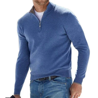 EGEO - Jersey Básico De Hombre Con Cremallera