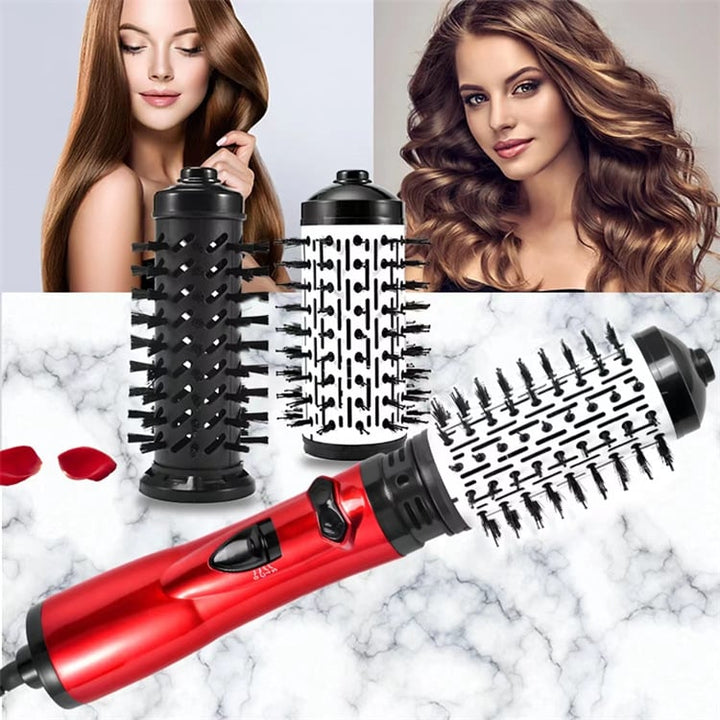 CurlFlow - Plancha de Aire Caliente y Secador Giratorio 2 en 1