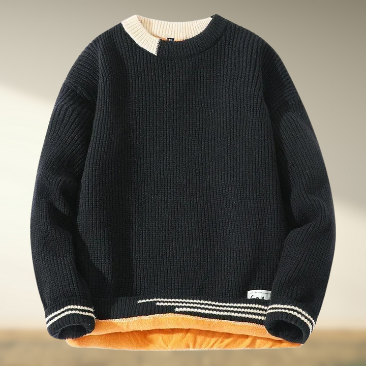 Yashar - Jersey de Punto de Cuello Redondo