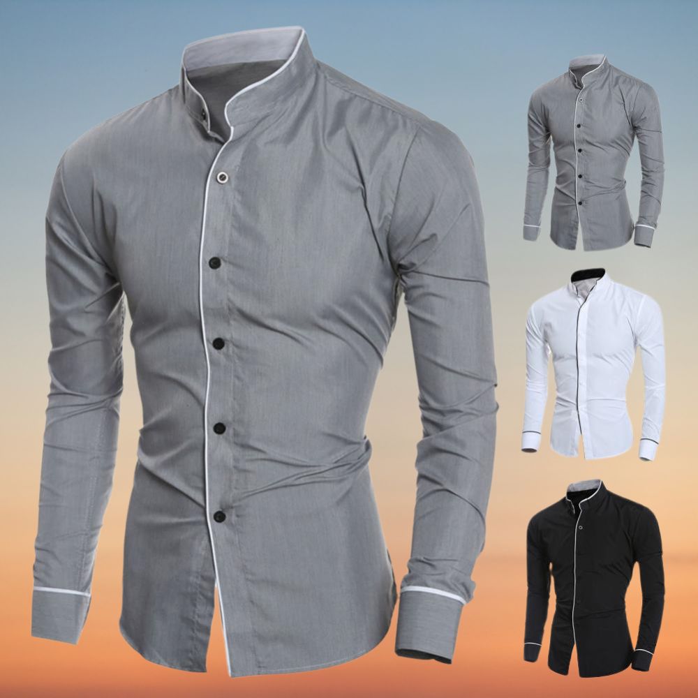 Ahmet – Camisa Con Cuello Alto