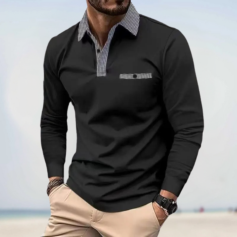 Gontran - Polo Camisas de Manga Larga