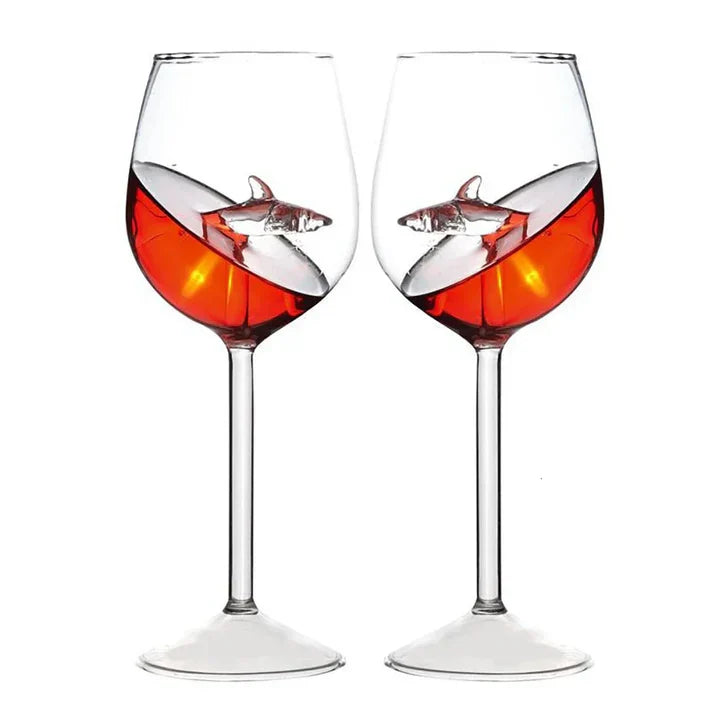 SharkSip - Vaso De Tiburón Para Vino Tinto