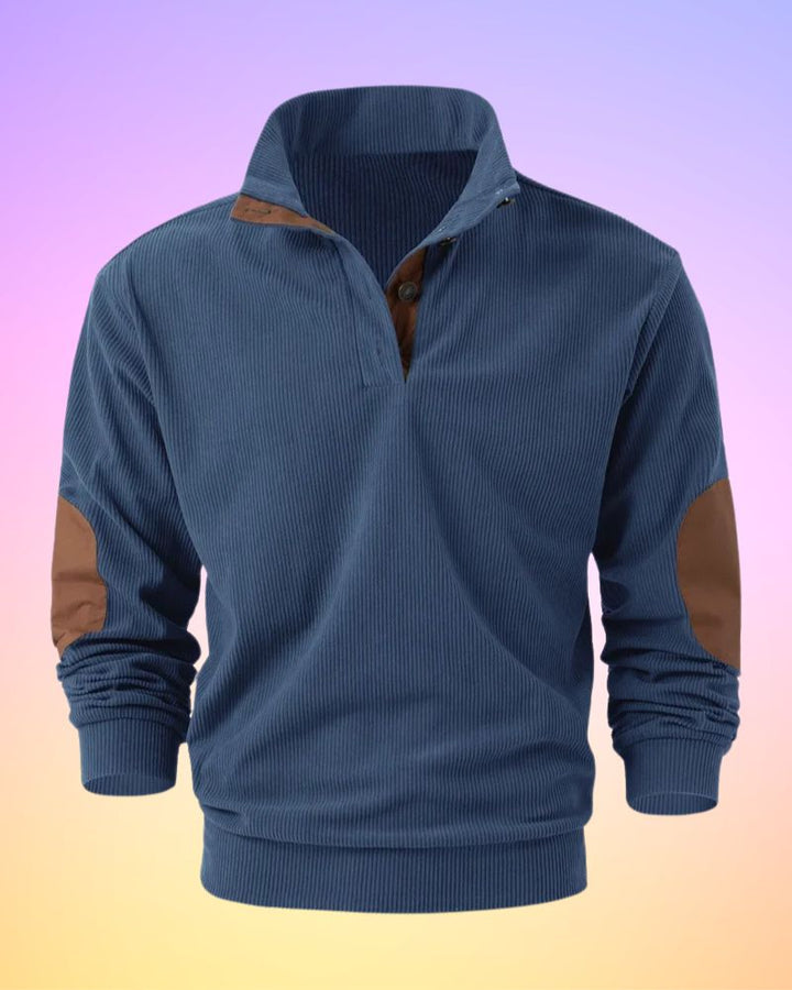 Schorsch - Camisa De Manga Larga Semiabierta De Color Sólido