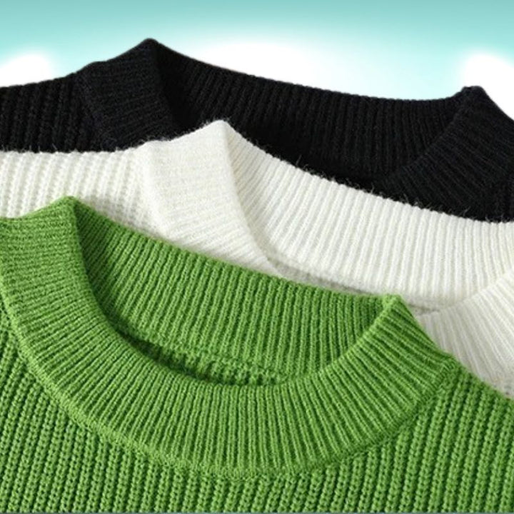 Vitkor - Jersey De Punto a La Moda y Cuello Redondo