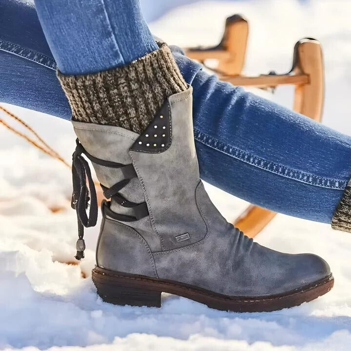 Aloisia - Botines Retro Para La Nieve