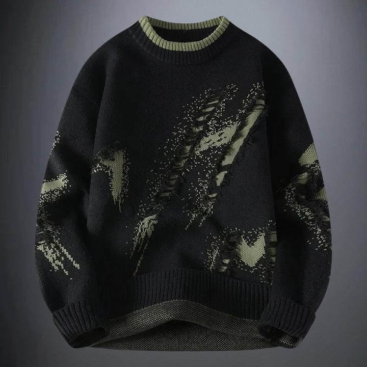 Thilo - Jersey de Punto con Cuello Redondo