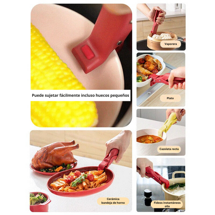 SafeGrip - Pinza Multiusos Antiquemaduras Para Tazones De Cocina
