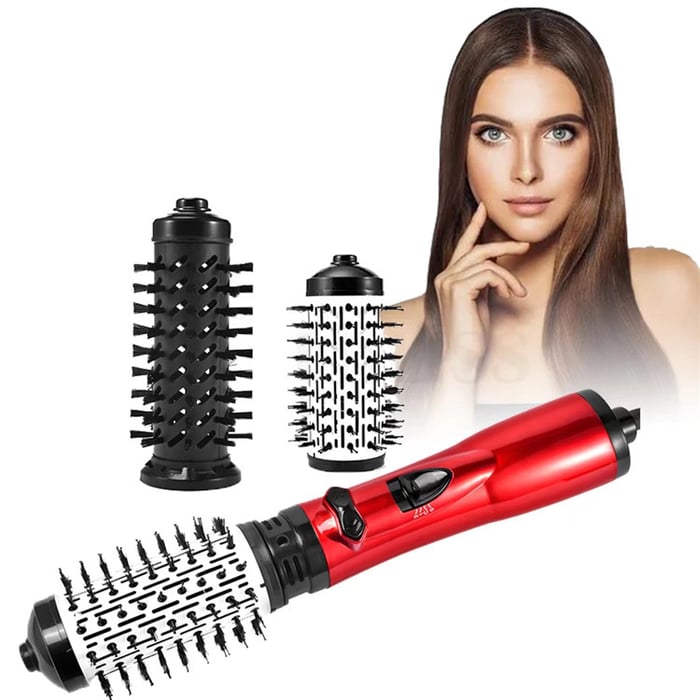 CurlFlow - Plancha de Aire Caliente y Secador Giratorio 2 en 1