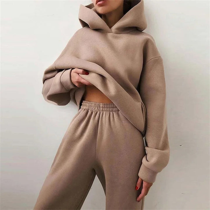 Yoselin - Conjunto de dos Piezas con Sudadera con Capucha talla Grande y Cálida