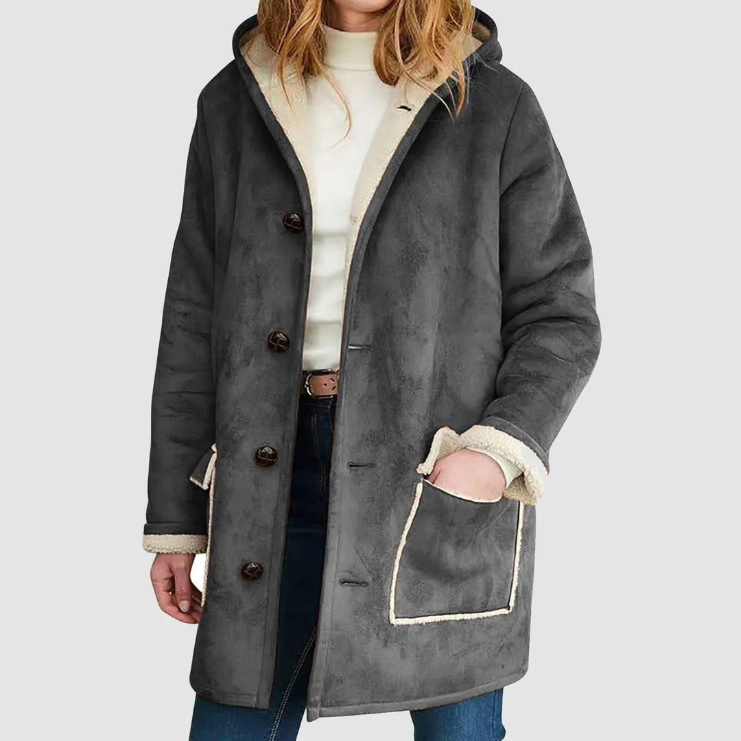 Yulia - Abrigo de Invierno con Capucha y Forro Polar