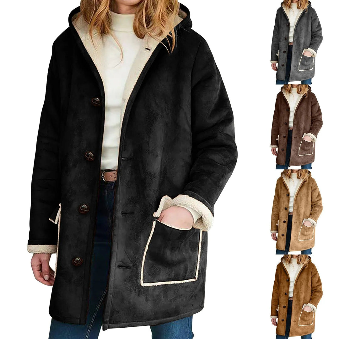 Yulia - Abrigo de Invierno con Capucha y Forro Polar