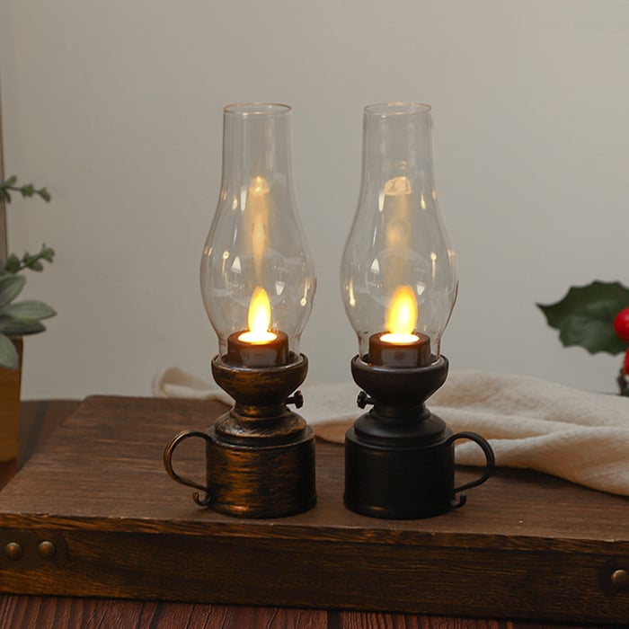 CandleLitght - LED Lámpara De Gueroseno De La Vendimia Vela de Oscilación Electrónica