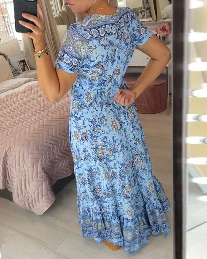 Wibia - Vestido con Estampado Floral y Cuello en V