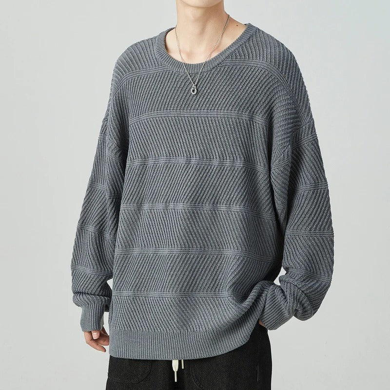 Yordan - Jersey de Punto Suelto con Cuello Redondo