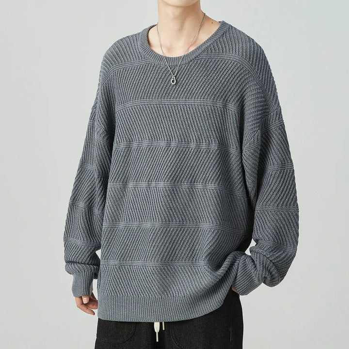 Yordan - Jersey de Punto Suelto con Cuello Redondo
