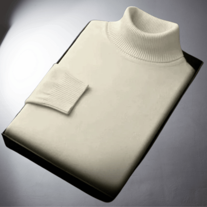 Clovis | Jersey De Cuello Alto De Cachemira De Primera Calidad