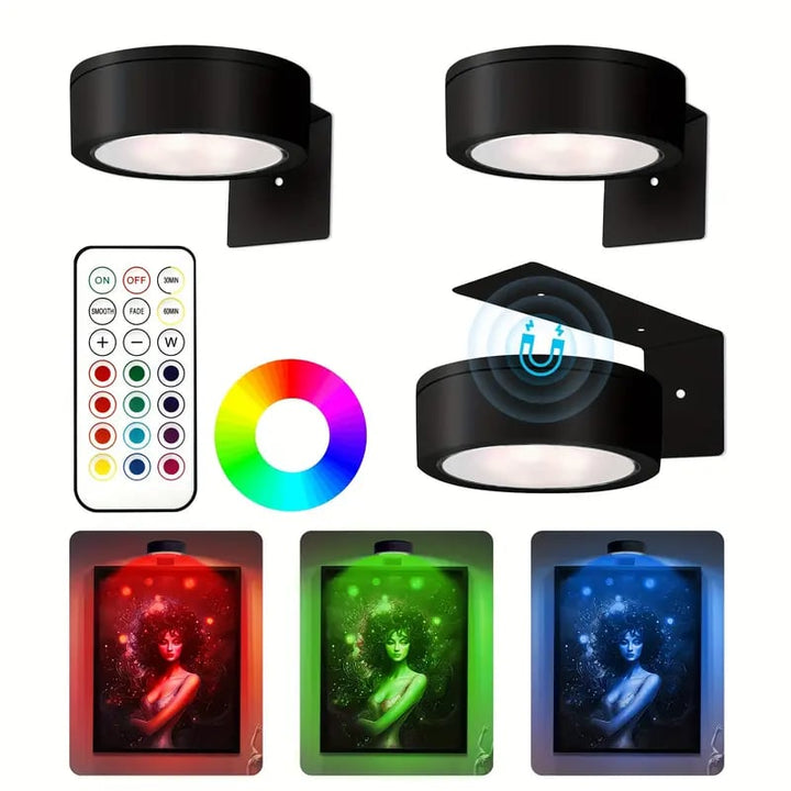 GlowFrame - Luz Magnética Para Pintar con 13 Modos de Iluminación ( Paquete de 3 )