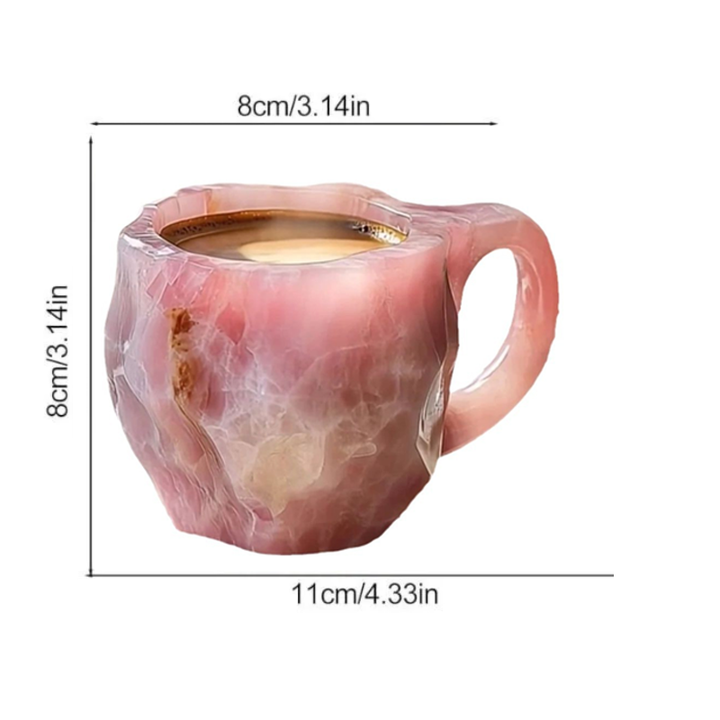 CrystalMug - Tazas De Café De Cristal Mineral