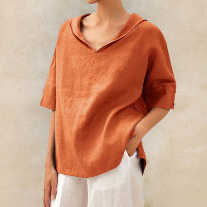 Zoe - Blusa Informal De Corte Holgado
