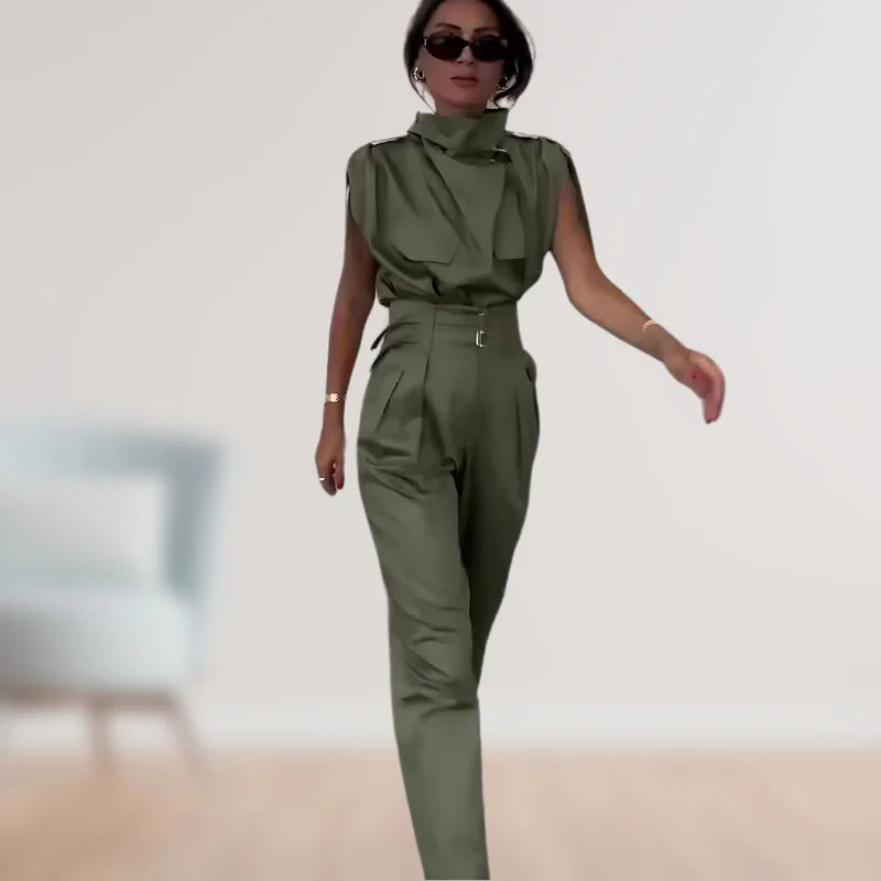 Reinhild - Conjunto De Dos Piezas De Blusa y Pantalón