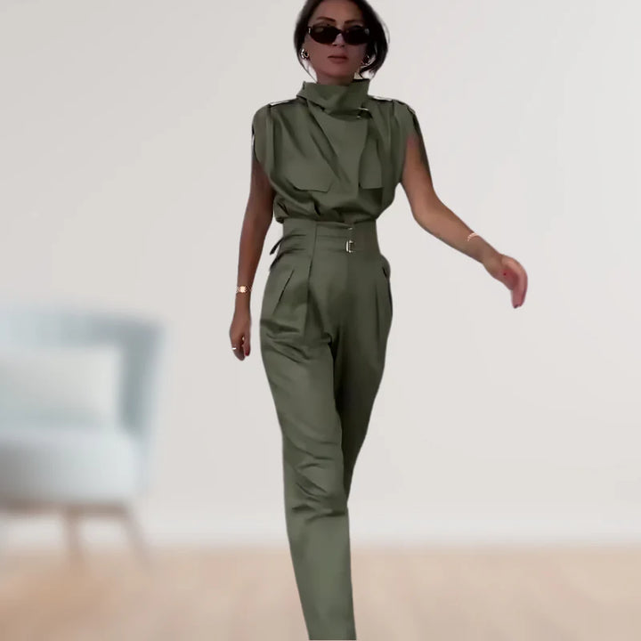 Reinhild - Conjunto De Dos Piezas De Blusa y Pantalón