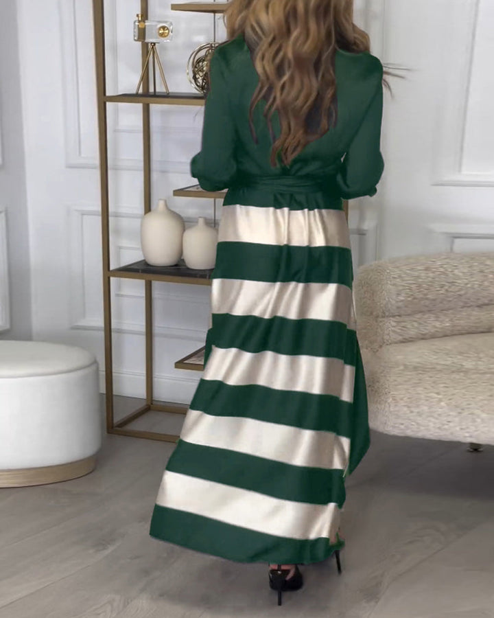 Sophie - Vestido Elegante A Rayas