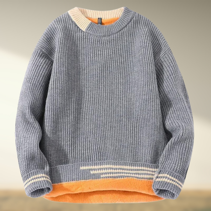 Yashar - Jersey de Punto de Cuello Redondo