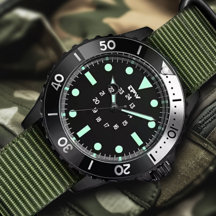 Reloj de Campo Estilo Submarino Táctico Impermeable