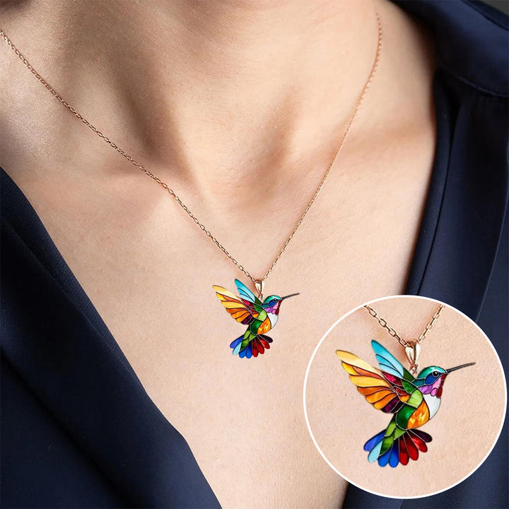 Samantha - Elegante Colibrí Collar
