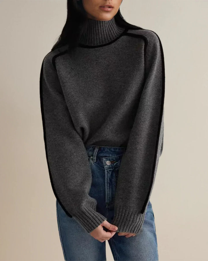 Karina - Elegante Jersey De Cuello Alto