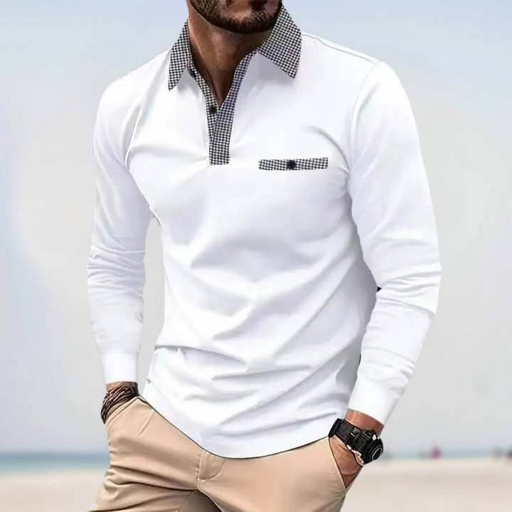 Gontran - Polo Camisas de Manga Larga
