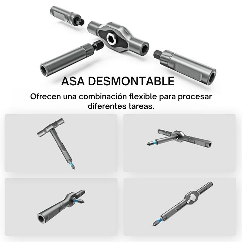UltraFix - Kits De Herramientas De Destornillador De Carraca 24 En 1