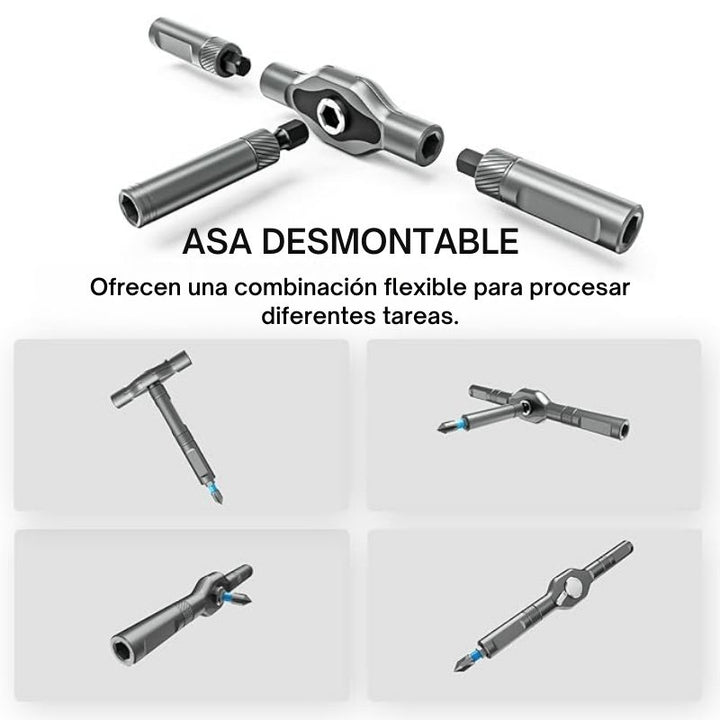 UltraFix - Kits De Herramientas De Destornillador De Carraca 24 En 1