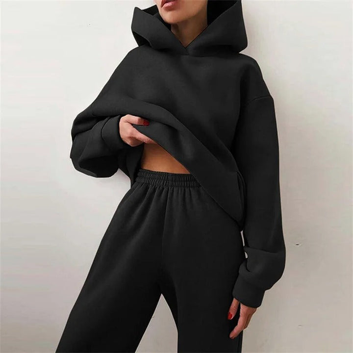 Yoselin - Conjunto de dos Piezas con Sudadera con Capucha talla Grande y Cálida