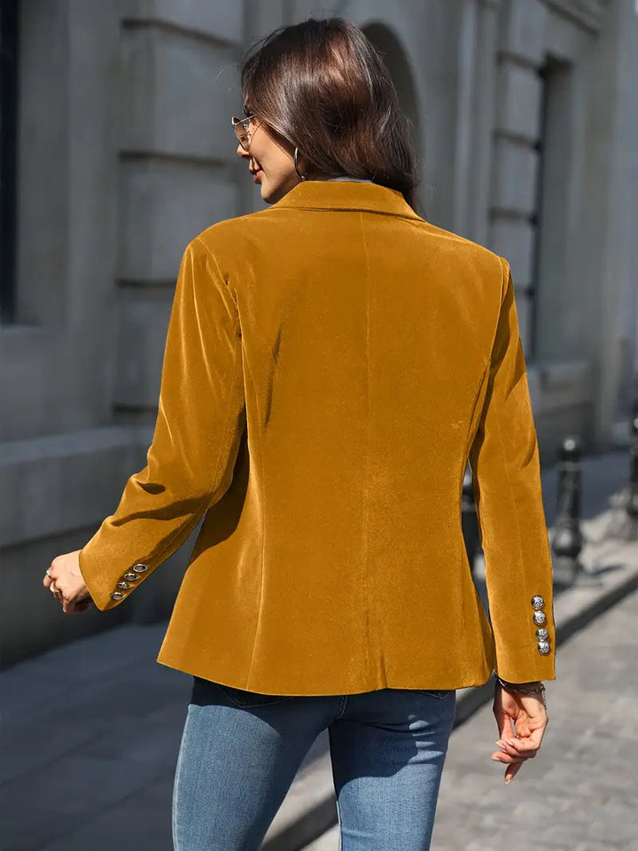 Desiree - Blazer Elegante Retro de un Solo Botón