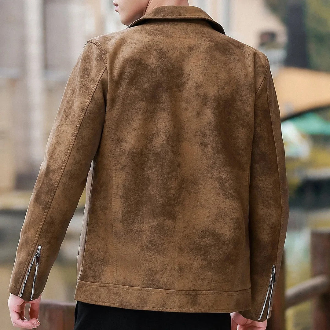 Zeke - Chaqueta de Piel con Forro Polar