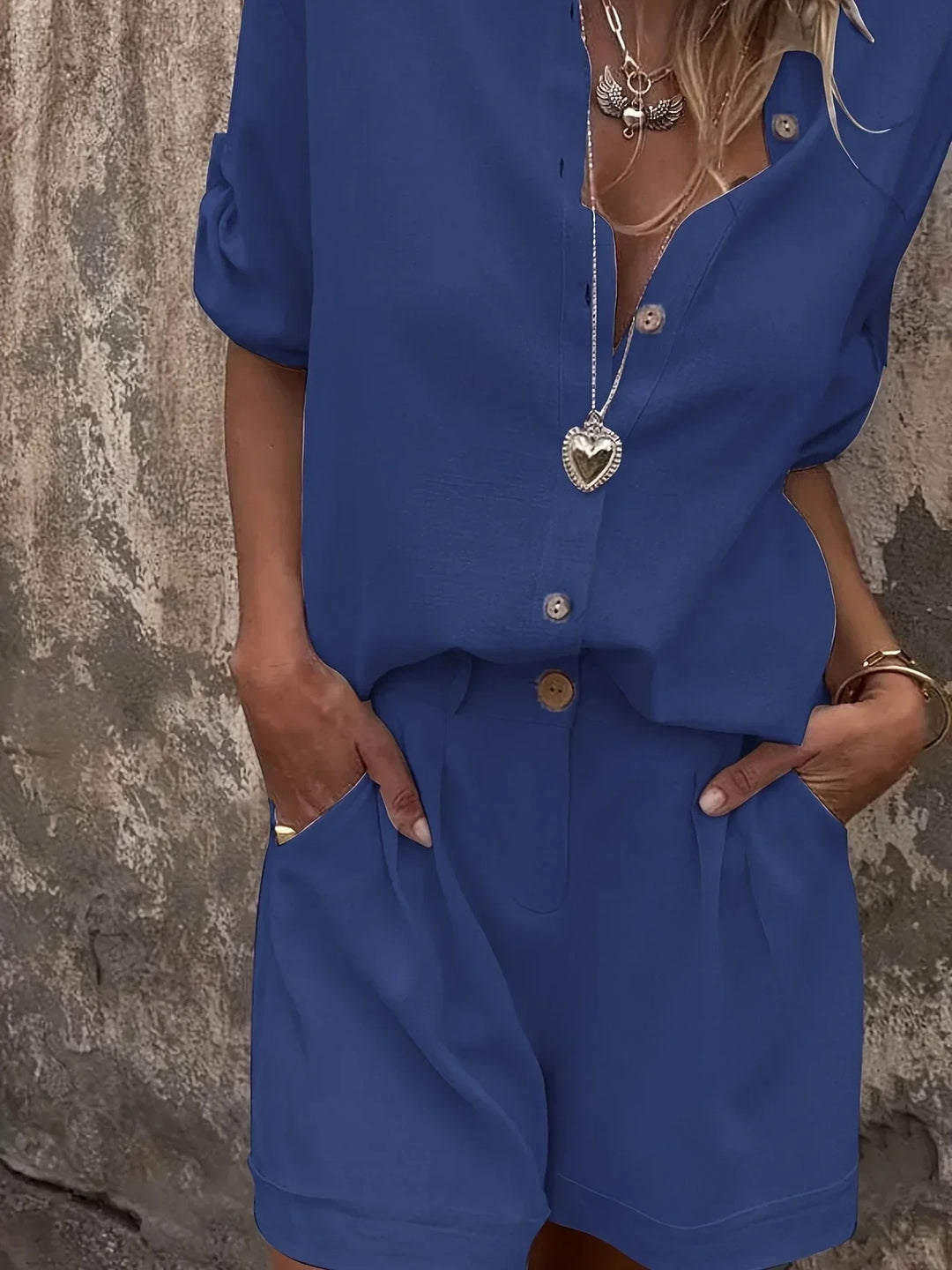 Arampatzi - Elegante Conjunto De Dos Piezas Para el Verano