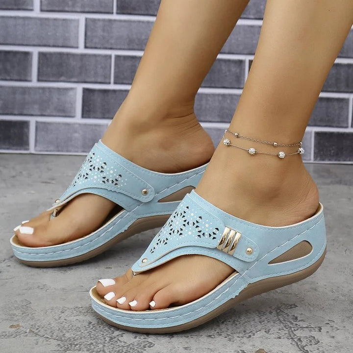 Tiara - Sandalias Con Cuña Elegantes