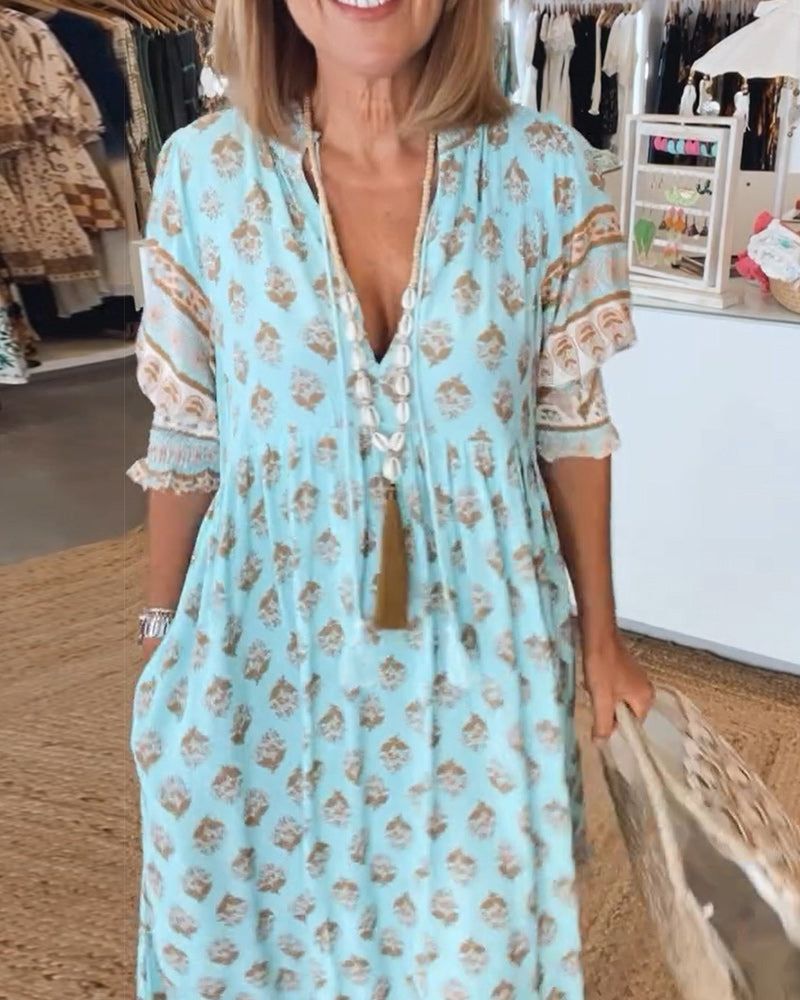 Nailya - Vestido Informal Estampado